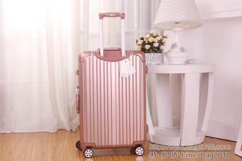 RIMOWA日默瓦 經典款拉杆箱 pc配鋁鎂合金邊框 代工廠生產 靜音萬向輪 無極拉杆拉箱  xbt1074